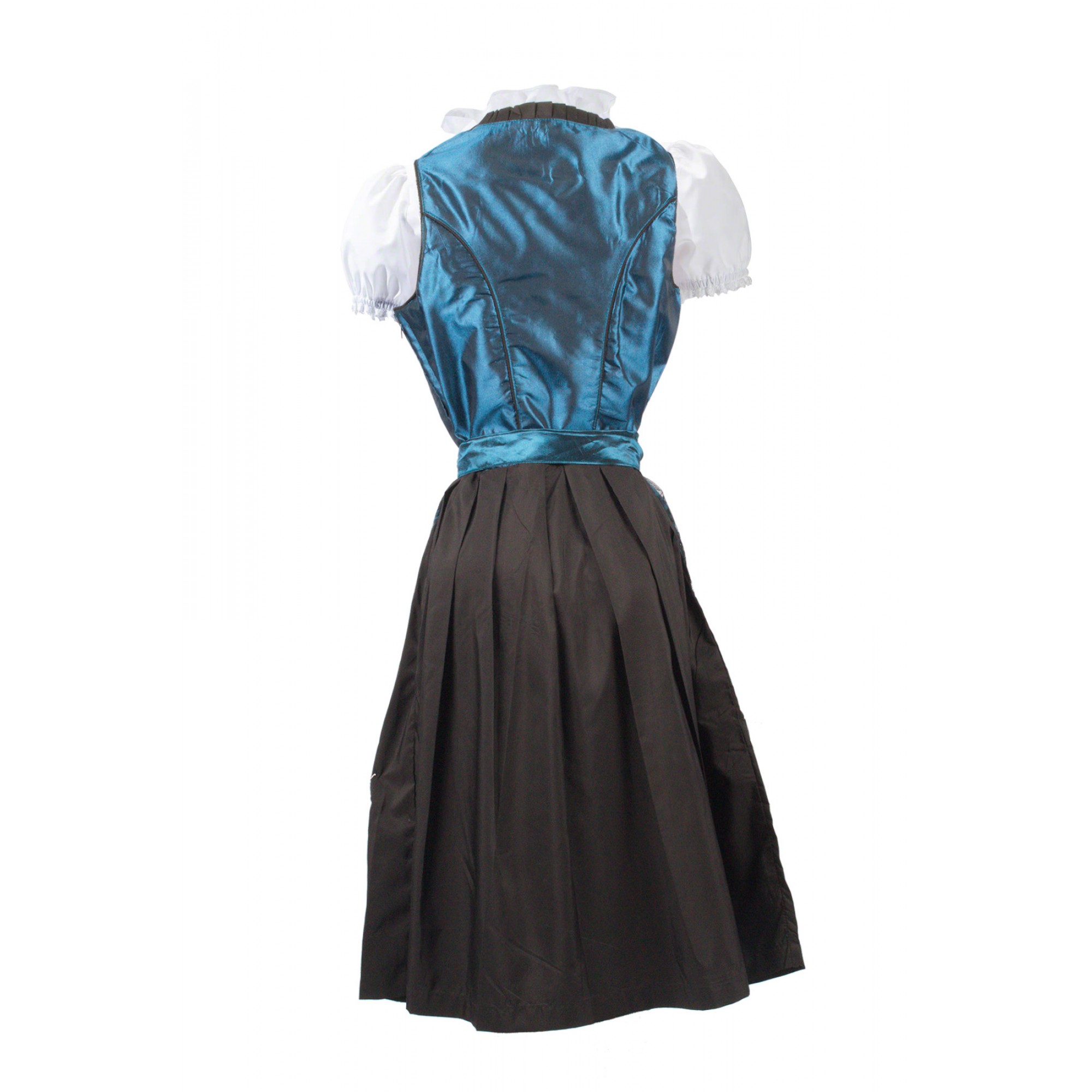 German Vintage Traditional Dirndl Dress Blue - Lederhosen Wears